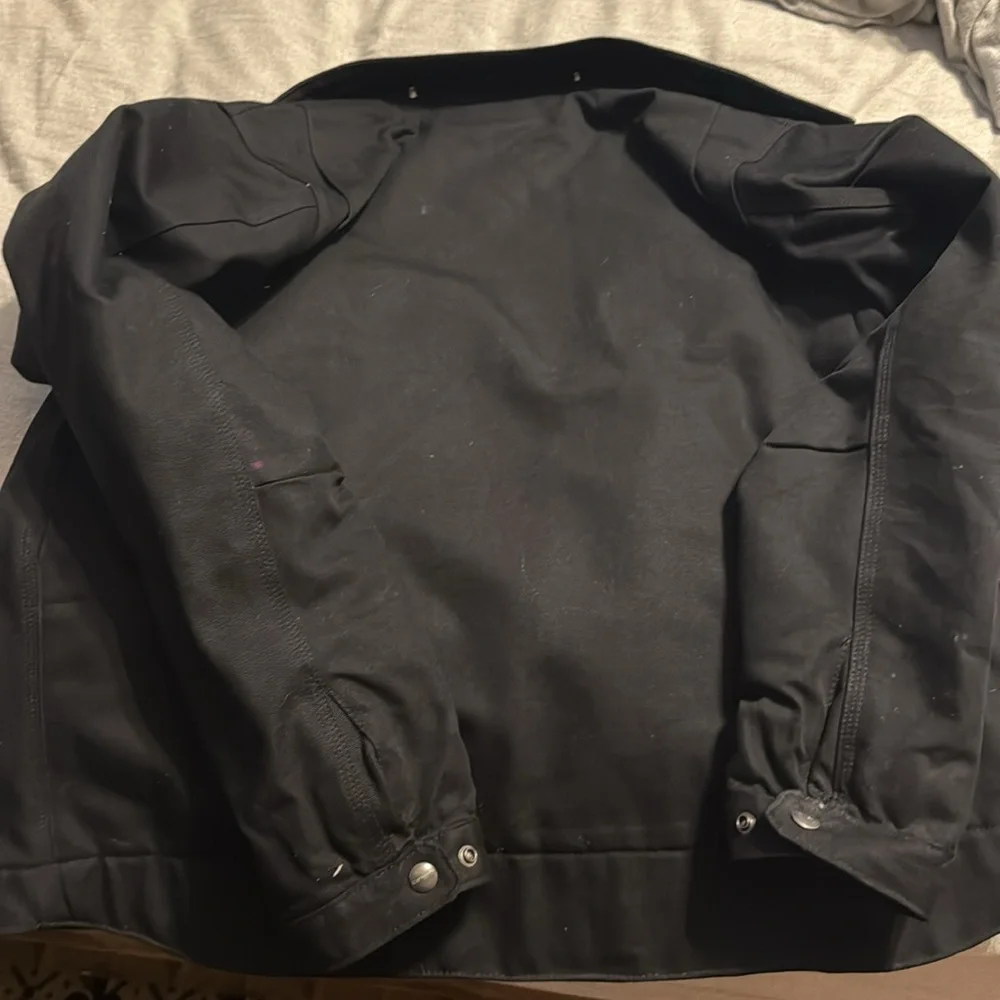 Carhartt Black Military Field Jacket Heavy-Duty large - Picture 4 of 4